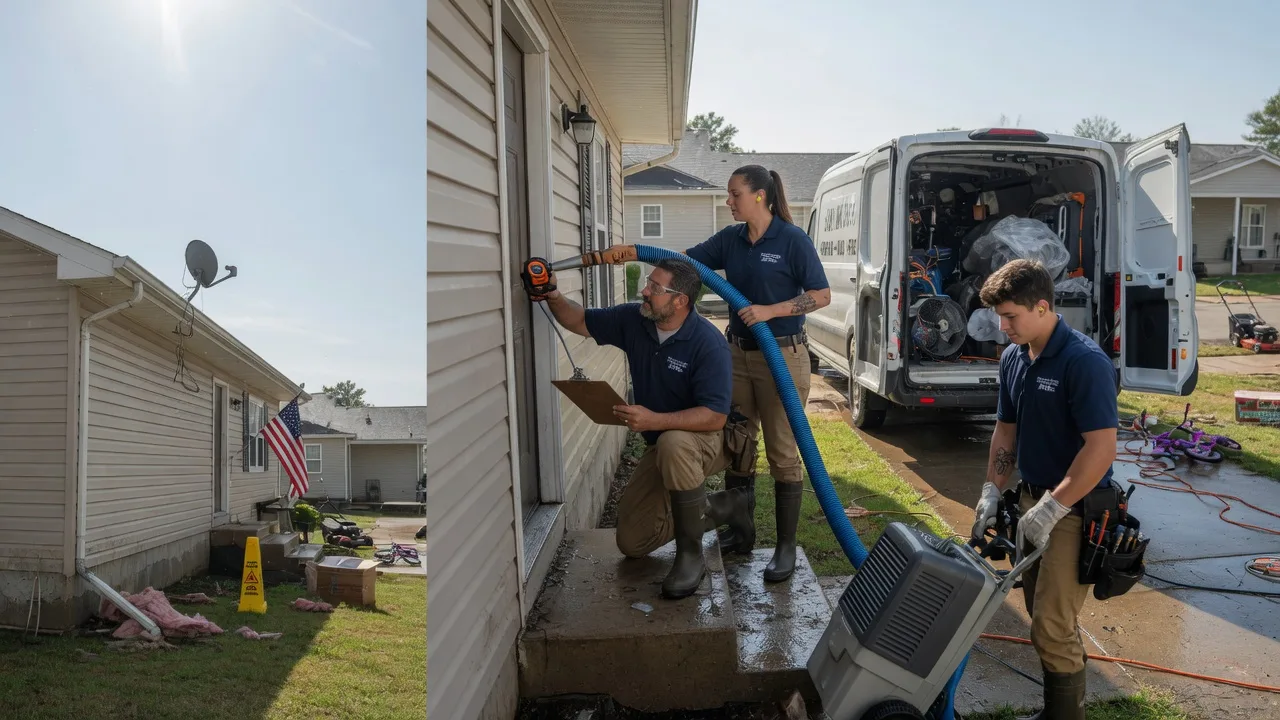 Ceiling Water Damage Restoration in Prague, OK near me